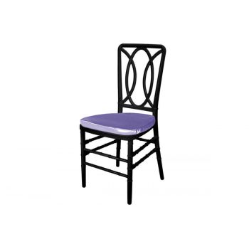 Clash Chair Black Cushion Lilac