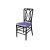 Clash Chair Black Cushion Lilac