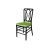 Clash Chair Black Cushion Lime Green