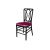 Clash Chair Black Cushion Magenta