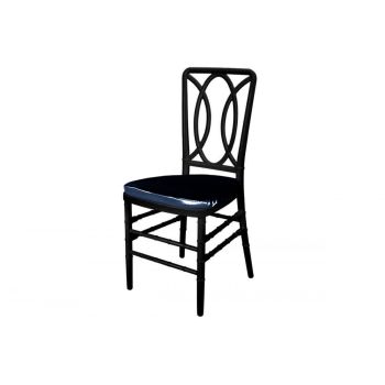 Clash Chair Black Cushion Navy Blue