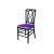 Clash Chair Black Cushion Purple