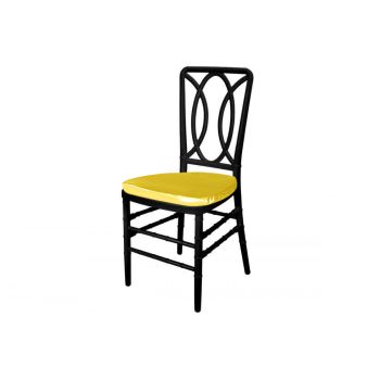 Clash Chair Black Cushion Yellow