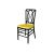 Clash Chair Black Cushion Yellow