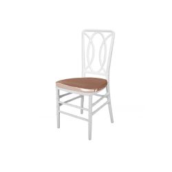 Clash Chair White Cushion Champagne