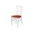 Clash Chair White Cushion Coral