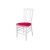 Clash Chair White Cushion Fuchsia