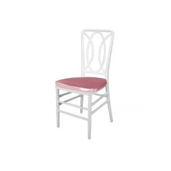 Clash Chair White Cushion Light Pink