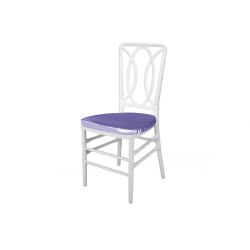 Clash Chair White Cushion Lilac