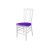 Clash Chair White Cushion Purple