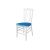 Clash Chair White Cushion Turquoise