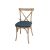 Cross Back Chair Light Wood Cushion Harmony Slate