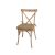 Cross Back Chair Light Wood Cushion Harmony Jute