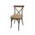 Cross Back Chair Dark Mahogany Cushion Harmony Jute