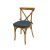 Cross Back Chair Natural Cushion Harmony Slate