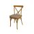Cross Back Chair Natural Cushion Harmony Jute