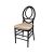 Infinity Chair Black Cushion  Champagne