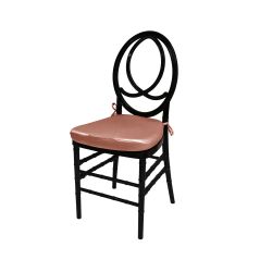 Infinity Chair Black Cushion  Coral 
