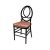 Infinity Chair Black Cushion  Coral 