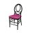 Infinity Chair Black Cushion  Fuchsia                     