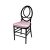 Infinity Chair Black Cushion Light Pink