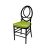 Infinity Chair Black Cushion  Lime Green                