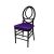 Infinity Chair Black Cushion  Purple                    