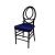 Infinity Chair Black Cushion  Royal Blue                