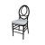 Infinity Chair Black Cushion  Silver               