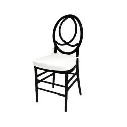 Infinity Chair Black Cushion  White 