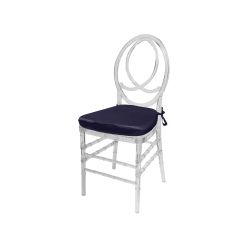 Infinity Chair Clear Cushion Dark Grey               
