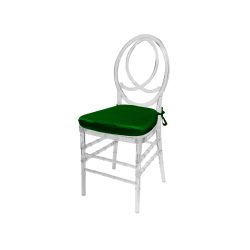 Infinity Chair Clear Cushion Emerald Green                