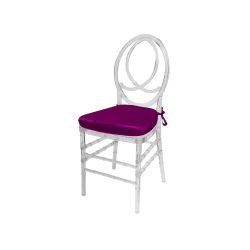 Infinity Chair Clear Cushion Magenta