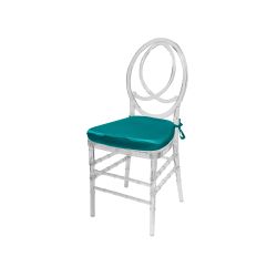 Infinity Chair Clear Cushion Teal                            