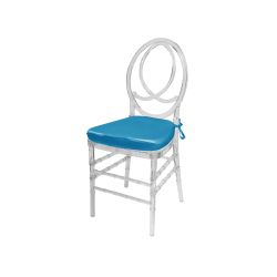 Infinity Chair Clear Cushion Turquoise