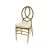Infinity Chair Stainless Steel Gold Cushion Ivory                         