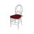 Infinity Chair White Cushion Brick                         