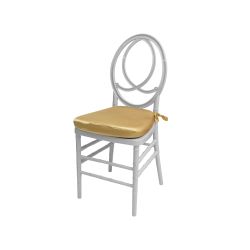 Infinity Chair White Cushion Gold                                