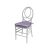 Infinity Chair White Cushion Lilac                        