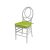 Infinity Chair White Cushion Lime Green                