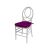 Infinity Chair White Cushion Magenta