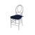 Infinity Chair White Cushion Navy Blue                       