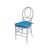 Infinity Chair White Cushion Turquoise