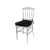Napoleon Clear Chair Cushion Black Napoleon Clear Chair Cushion Black