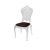 Victoria Chair Clear   Cushion Brown