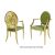 Mrs. Armchair Gold Cushion Moss