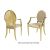 Mrs. Armchair Gold Cushion Champagne