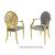 Mrs. Armchair Gold Cushion Silver
