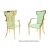 Rockefeller Armchair Gold Cushion Mint
