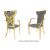 Titan Armchair Gold Cushion Silver